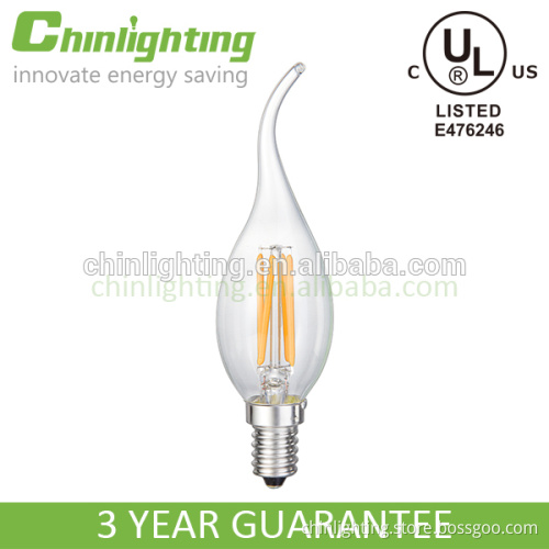LED candelabra filament ca35 candle led dimmable edison style light bulbs